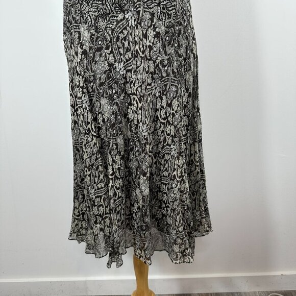 VTG Charter Club Midi Dress Sz 8 Floral V Neck Babydoll Sleeveless Fairy Preppy - Picture 5 of 13